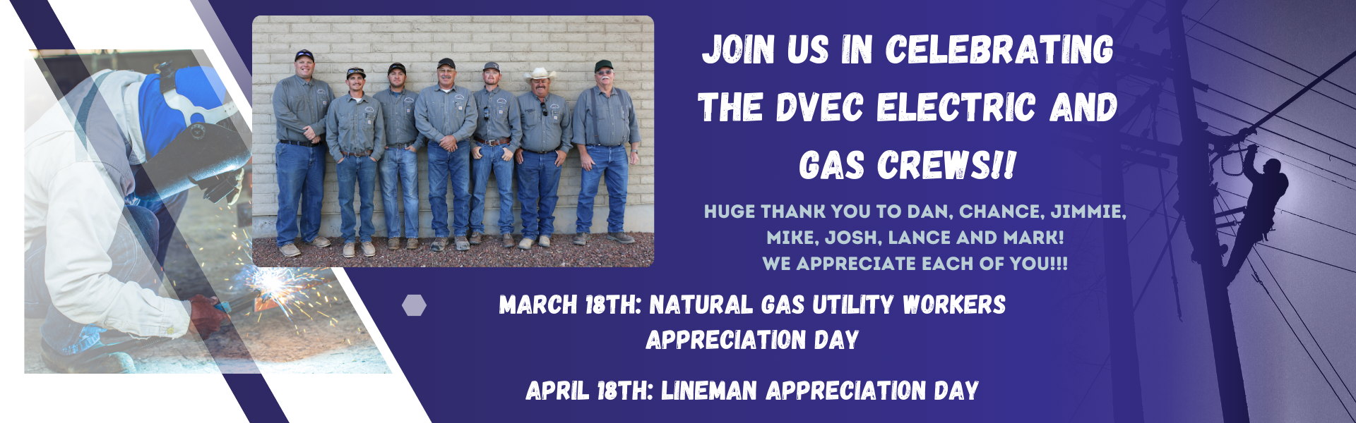 DVEC Line and Gas Crew Appreciation